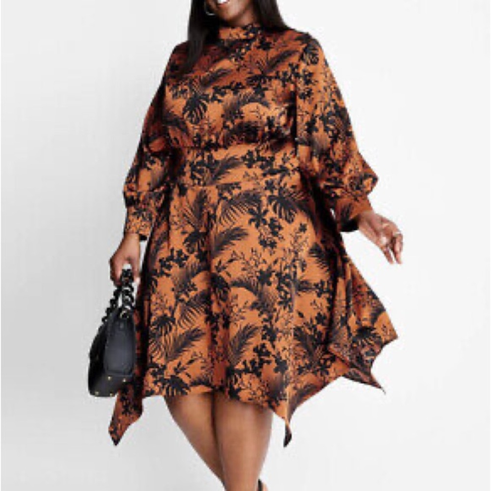 Future Collective Kahlana Barfield Brown asymmetrical dress